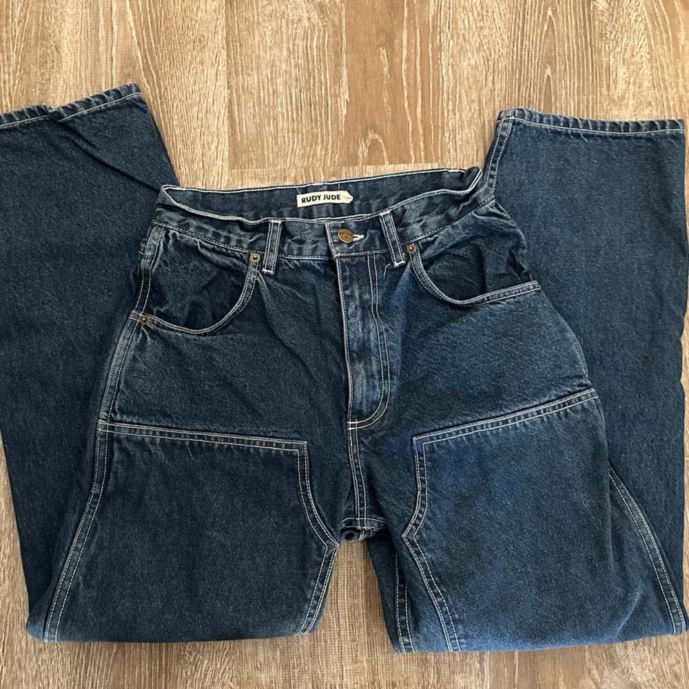 Rudy Jude Co Utility Jean size 2, custom 28” inseam